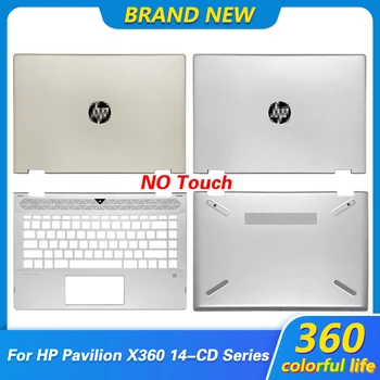 Оригинален НОВ LCD дисплей на Задната част на Кутията Поставка за ръце Отдолу Калъф за HP Pavilion X360 14-CD TPN-W131 Калъф за лаптоп L22289-001 L22250-001 Без допир