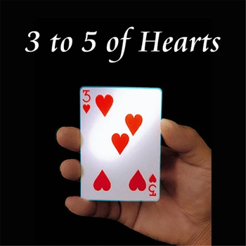 от 3 до 5 Сърца Фокуси на Карти за Игра на Покер в Близък план Улица Трик Подпори Илюзия Трик Ментализм Пъзел Играчка Вълшебна карта