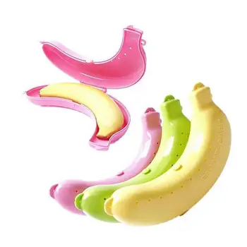Пластмасов Калъф За Банани Кутия За Съхранение На Контейнера Банан Защита Охрана Защитник На Притежателя На Пътуване Отворен Шкаф