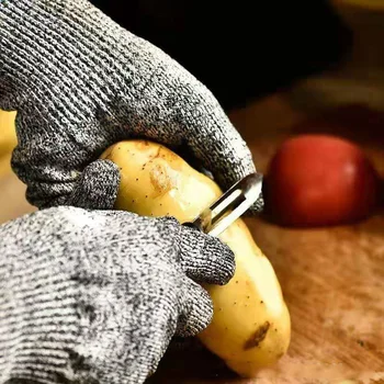 Ръкавици срещу порязвания, За жени, за Мъже, Работни Ръкавици 5-то Ниво на Защита на HPPE Golve Носимые Трайни Кухненски Топли Зимни Защитни ръкавици