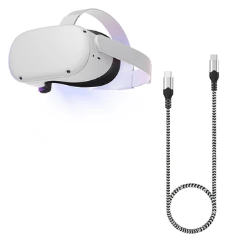 Слушалки Oculus VR Кабел PC VR За Quest 2 И Quest Линк Виртуална Реалност USB-C USB3.1 Gen1 Пренос на Данни За Бързо Зареждане на VR 3 М