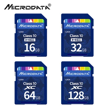 Търговия на едро с SD-карта 4 GB 8 GB 16 GB 32 GB 64 GB 128 GB, 256 GB, Клас 10 SDHC SDXC C10 в пълен размер флаш карта памет с кутия За Камерата