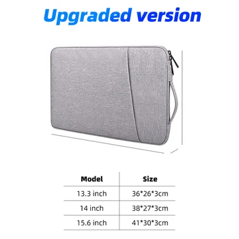 Чанта за лаптоп SeynLi Ръкав Преносима чанта за ръце за Macbook Samsung Водоустойчив Калъф за съхранение на 11 13 15,6 
