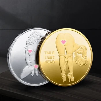 Щастливата Монета на най-Секси Жена на Монета Щастливо Момиче Златна Монета Предизвикателство Монета Секси Момиче на Главата И Опашката Предизвикателство Сувенири на Нов 2022 Година